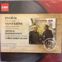 Cello concertos - Antonin DVORAK \ Camille SAINT-SAENS (Mstislav Rostropovich, Carlo Maria Giulini)