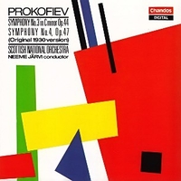  Symphony No.3 In C Minor Op.44 / Symphony No.4, Op.47 (Original 1930 Version) - Sergey PROKOFIEV (Neeme Jarvi)