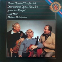  London Trio No. 1 to No. 4 / Divertissement No. 2, And No. 6 Op.100 - Joseph HAYDN (Jean-Pierre Rampal, Isaac Stern, Mstislav Rostropovich)
