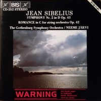 Symphony Nr. 2 In D Op. 43 / Romance In C For String Orchestra Op. 42 - Jean SIBELIUS (Neeme Jarvi)