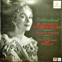 Liederabend - Mozart, Schubert, Schumann, Wolf, Wolf-Ferrari - ELISABETH SCHWARZKOPF \ GEOFFREY PARSONS