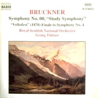 Symphony no.00, "Study symphony" - "Volksfest" finale to symphony no.4 - Anton BRUCKNER (Georg Tintner)