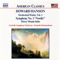 Orchestral works vol.1 - Symphony no.1 "Nordic" - Merry Mount suite - Howard HANSON (Kenneth Schermerhorn)