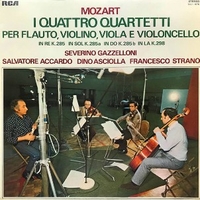 I quattro concerti per flauto, violino, viola e violoncello - Wolfgang Amadeus MOZART (Severino Gazzelloni, Salvatore Accardo, Dino Asciolla, Francesco Strano)