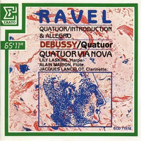Quatuor - Maurice RAVEL \ Claude DEBUSSY (Lily Laskine, Alain Marion, Jacques Lancelot)