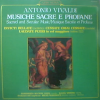 Musiche sacre e profane - Antonio VIVALDI (Bruno Martinotti, Ileana Sinnone, Margherita Rochow Costa)