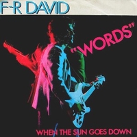 Words \ When the sun goes down - F-R DAVID