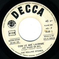 Con le mie lacrime (as tears go by) \ Talkin' about you - ROLLING STONES