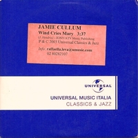 Wind cries Mary (1 track) - JAMIE CULLUM