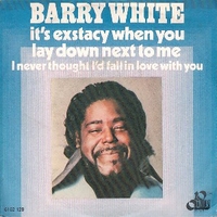 It's exstacy when you lay down nest to me \ I never though I'd fall in love with you - BARRY WHITE