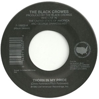Thorn in my pride \ Sting me - BLACK CROWES
